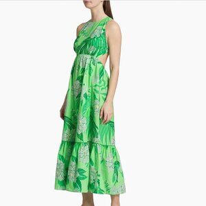 NWT Farm Rio Tropical Vacation Maxi Dress Euro Summer Green
